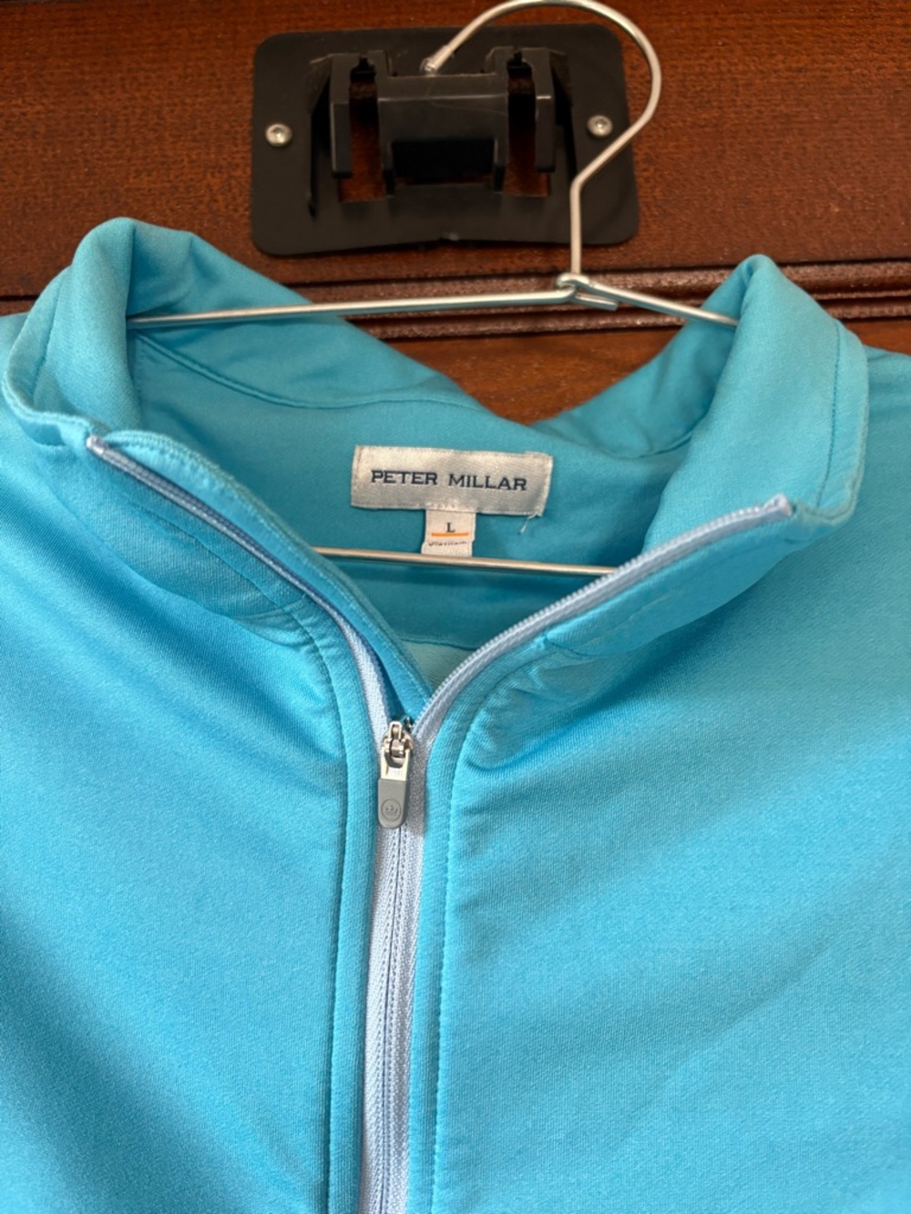 Peter Millar Blue Performance Quarter-Zip